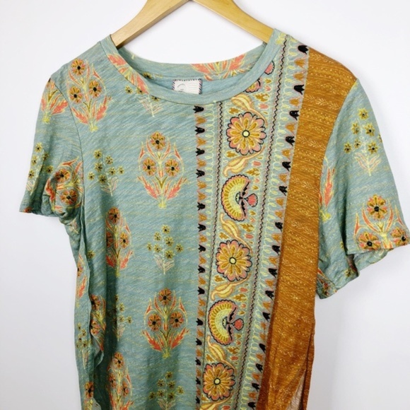 Anthropologie Postmark Bandana Print Tunic Top - Picture 2 of 5